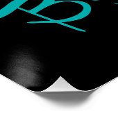 Fitness Tulip Light Blue Glaube Poster (Ecke)