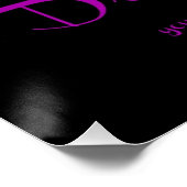 Fitness Tulip Lila Discipline Poster (Ecke)