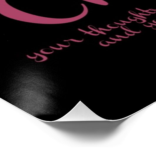 Fitness Tulip Pink Change Poster (Ecke)