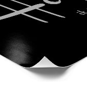 Fitness Tulip White Happy Poster (Ecke)