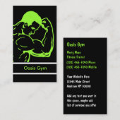 Fitness-Turnhallen-Geschäfts-Karten Visitenkarte (Vorne/Hinten)