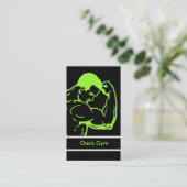 Fitness-Turnhallen-Geschäfts-Karten Visitenkarte (Stehend Vorderseite)