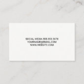 Fitness Übungen Logo Visitenkarte (Rückseite)