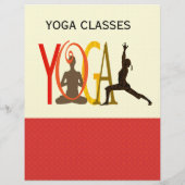 Fitness Übungen Pilates Yoga Moderne Personalisier Flyer (Hinten)