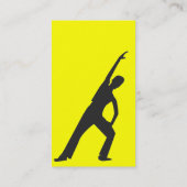 Fitness-Übungs-Sport-aerobes Visitenkarte (Rückseite)