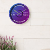 Fitness und Bodybuilding Gymnasium 100LBS/45,4KGS Runde Wanduhr