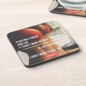 Fitness und Bodybuilding Motivation Getränkeuntersetzer (Linke Seite)