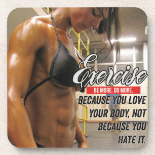 Fitness und Bodybuilding Motivation Getränkeuntersetzer