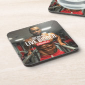 Fitness und Bodybuilding Motivation Getränkeuntersetzer (Linke Seite)