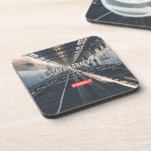 Fitness und Bodybuilding Motivation Getränkeuntersetzer (Linke Seite)