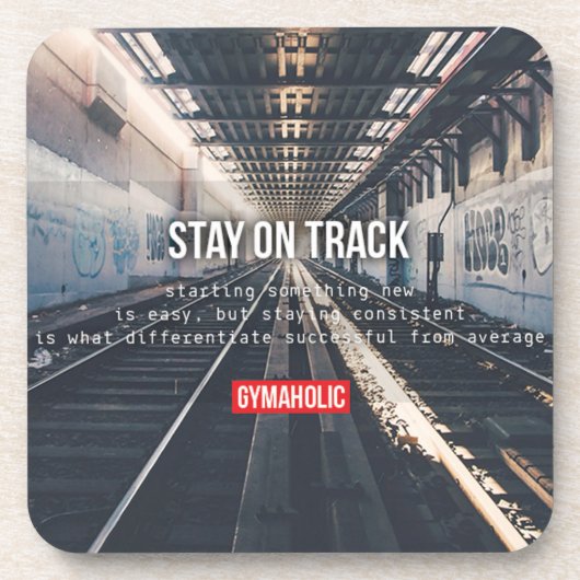 Fitness und Bodybuilding Motivation Getränkeuntersetzer (Vorderseite)