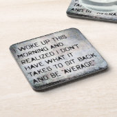 Fitness und Bodybuilding Motivation Getränkeuntersetzer (Linke Seite)