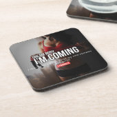 Fitness und Bodybuilding Motivation Getränkeuntersetzer (Linke Seite)