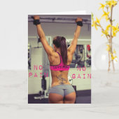 Fitness und Bodybuilding Motivation Karte (Gelbe Blume)