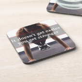 Fitness und Bodybuilding Motivation Untersetzer (Linke Seite)