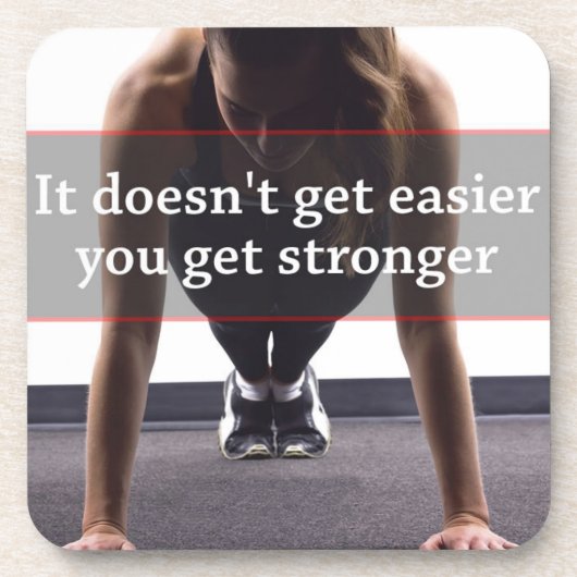 Fitness und Bodybuilding Motivation Untersetzer (Vorderseite)