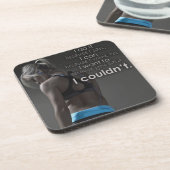 Fitness und Bodybuilding Motivation Untersetzer (Linke Seite)