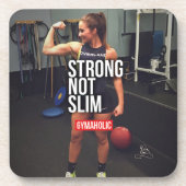 Fitness und Bodybuilding Motivation Untersetzer (Vorderseite)