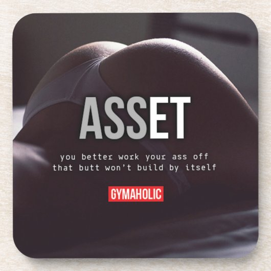 Fitness und Bodybuilding Motivation Untersetzer (Vorderseite)