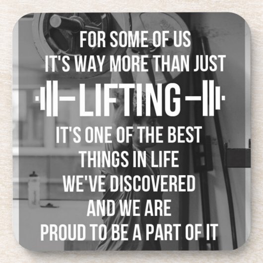 Fitness und Bodybuilding Motivation Untersetzer (Vorderseite)