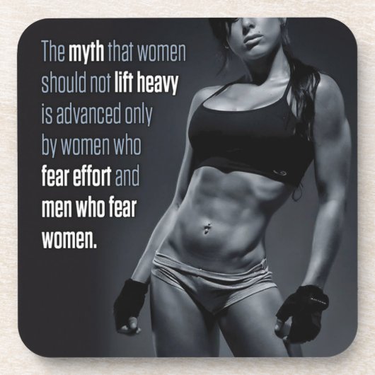 Fitness und Bodybuilding Motivation Untersetzer (Vorderseite)