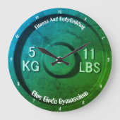 Fitness-und Bodybuildings-Turnhallen-Uhr 2 Große Wanduhr (Vorderseite)