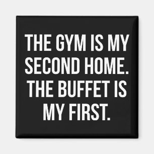 Fitness und Buffet ist meine Zuhause, Bulking - Fu Magnet