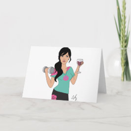 Fitness und das Wino Feiertagskarte