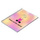 Fitness und Diät-Journal ausarbeiten Notizblock (Linke Seite)