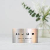 Fitness und Ernährung | Personal Trainer Terminkarte (Stehend Vorderseite)