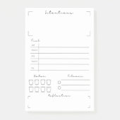 Fitness und Gesundheitsüberwachung Post-it Klebezettel (Vorderseite)