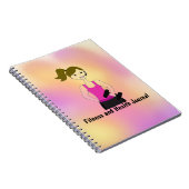 Fitness und Gesundheitszeitschrift Notizblock (Rechte Seite)