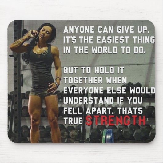 Fitness und Gymnastik Mousepad (Vorne)