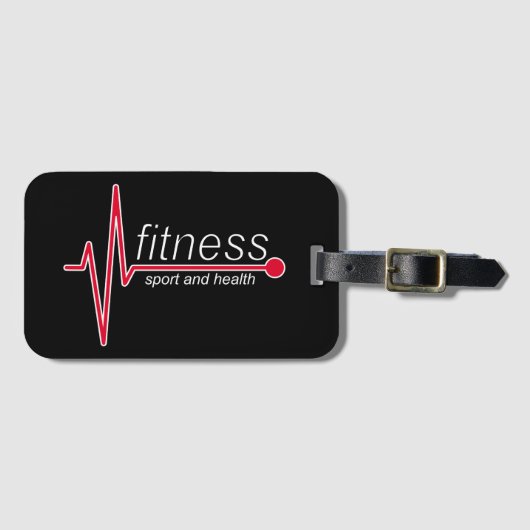 Fitness und Sport Gepäckanhänger (Vorderseite (Horizontal))