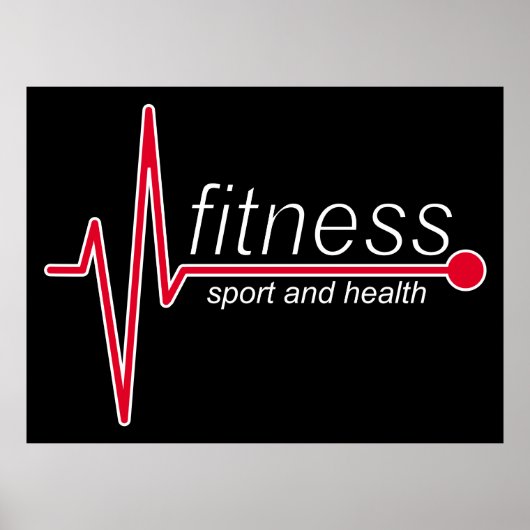 Fitness und Sport Poster (Vorne)
