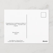 Fitness Vielen Dank für Ihre beste Postkarte (Rückseite)