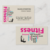 Fitness Visitenkarte (Vorne/Hinten)