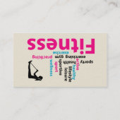 Fitness Visitenkarte (Rückseite)