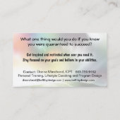 Fitness Visitenkarte (Rückseite)