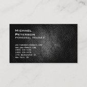 Fitness-Visitenkarte mit ultradicken Ledereffekten Visitenkarte (Rückseite)