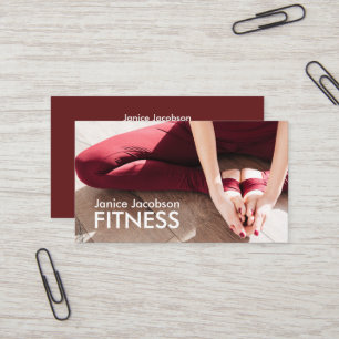 Fitness-Visitenkarten für Frauen Visitenkarte