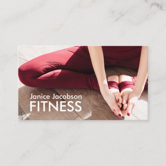 Fitness-Visitenkarten für Frauen Visitenkarte (Vorderseite)