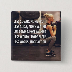 Fitness von Frauen Inspirationsworte - mehr Aktion Button