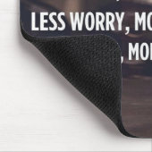 Fitness von Frauen Inspirationsworte - mehr Aktion Mousepad (Ecke)