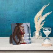 Fitness von Frauen Inspirationswörter - harte Arbe Fotoplatte (InSitu)