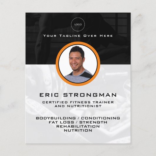 Fitness von Profilbildern Flyer (Vorne)