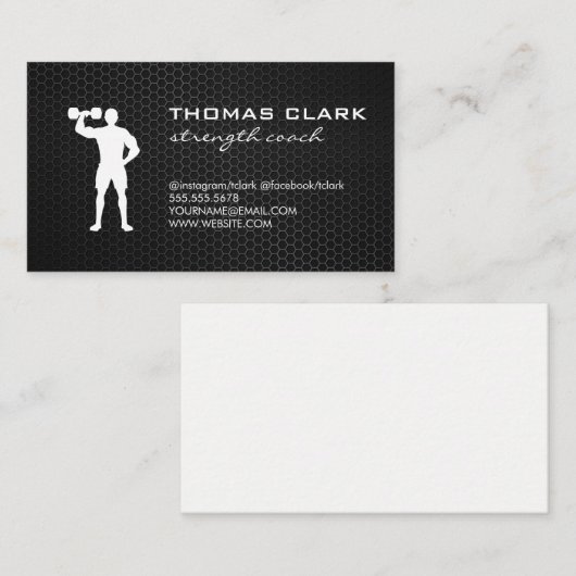Fitness Weichtrainer Visitenkarte (Vorne/Hinten)
