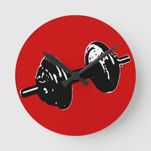 fitness weight runde wanduhr (Vorderseite)