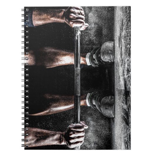 Fitness Weightlift GYM Workout Notizblock (Vorderseite)