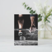 Fitness Weightlift GYM Workout Postkarte (Stehend Vorderseite)